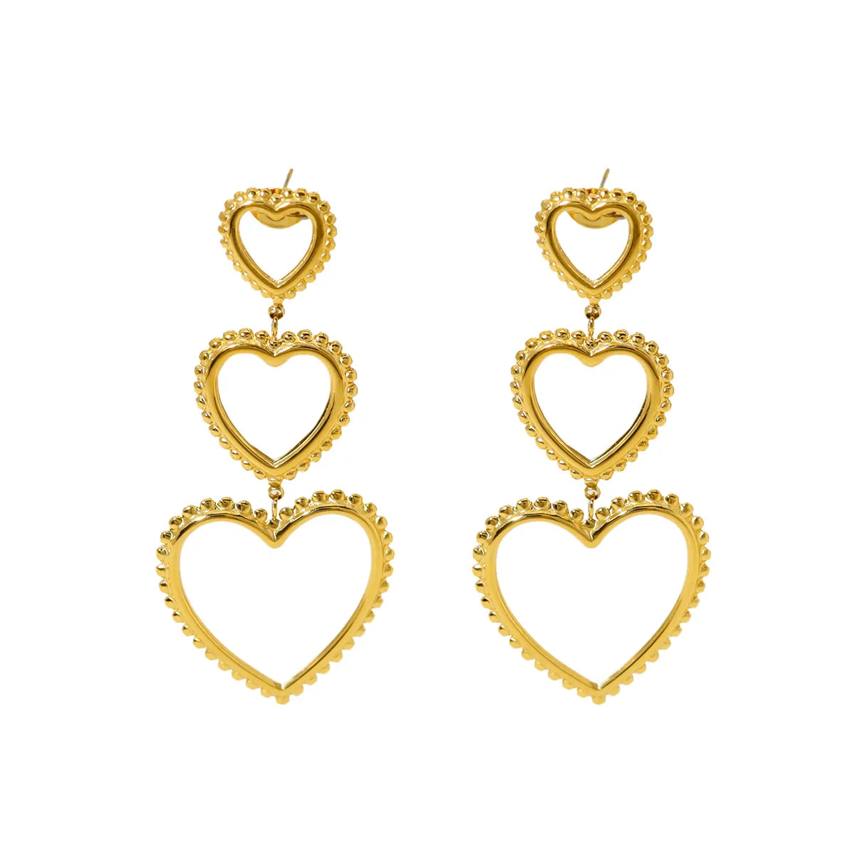 3 Hearts Earrings