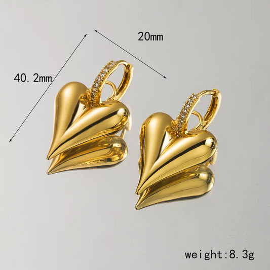 Capri Heart Earrings