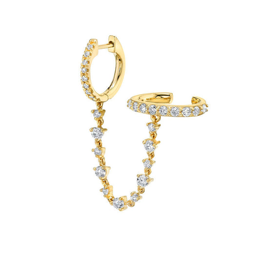 Zin single ear cuff