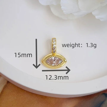 Marquise CZ charm
