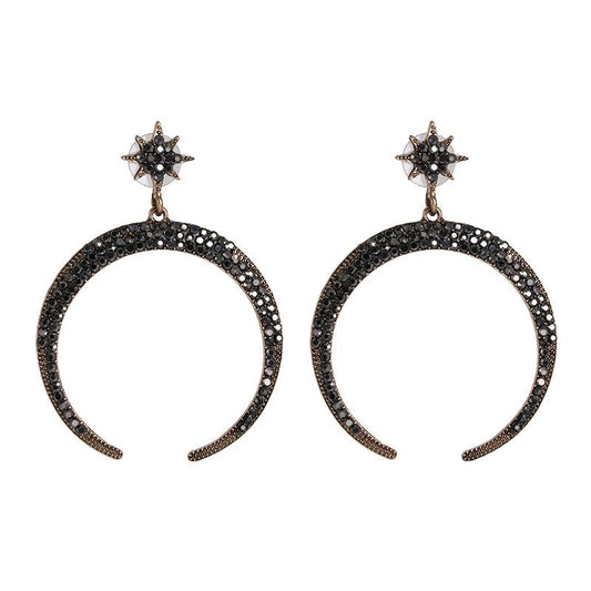 Star Moon Oversized Earring