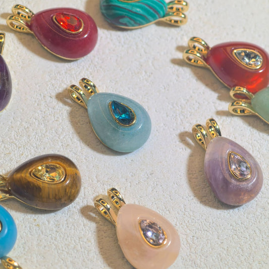 Pear Turquoise charm