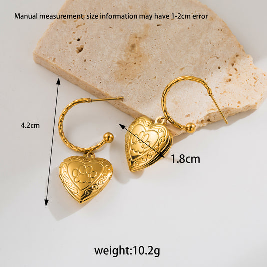 Ruth Heart Earrings