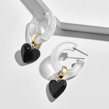 Heart Hoop earrings