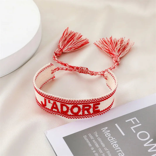 La Mer White Woven Bracelets