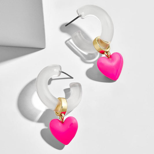 Heart Hoop earrings